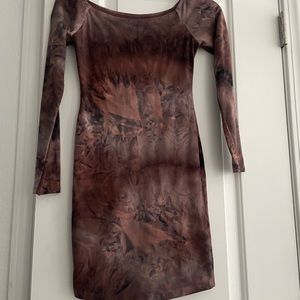 Fashion Nova Tye Dye Bodycon Dress